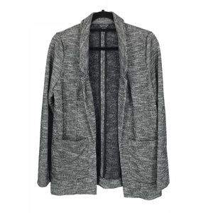 Topshop Sz 6 Boucle Jersey Boyfriend Blazer Gray